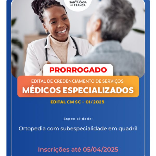 Edital Médico SC 01 2025 - PRORROGADO