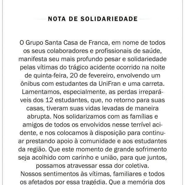 nota solidariedade